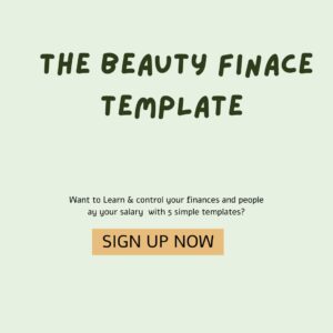 Beauty Finance Template