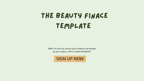 Beauty Finance Template